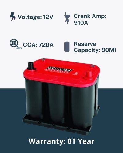 Best Battery For Toyota Corolla 2003 To 2017: Optima Batteries 8020-164 35 Redtop Starting Battery