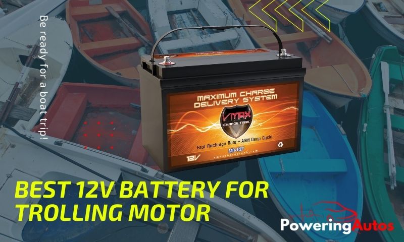 CASE 12V 20Ah AGM BATTERY FOR 24LB TROLLING MOTOR BC1204 CHARGER VMAX600 