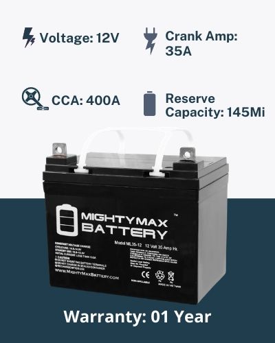 Best UTV Battery For Cold Weather: Mighty Max Battery U1 12V 35Ah UTV Battery
