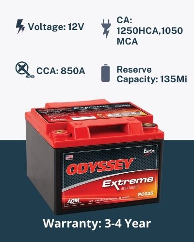 Odyssey Batteries 34R-PC1500T Automotive