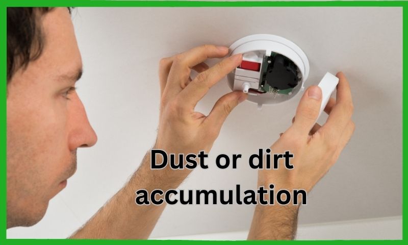 Dust or dirt accumulation