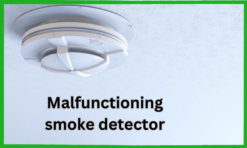 Malfunctioning smoke detector